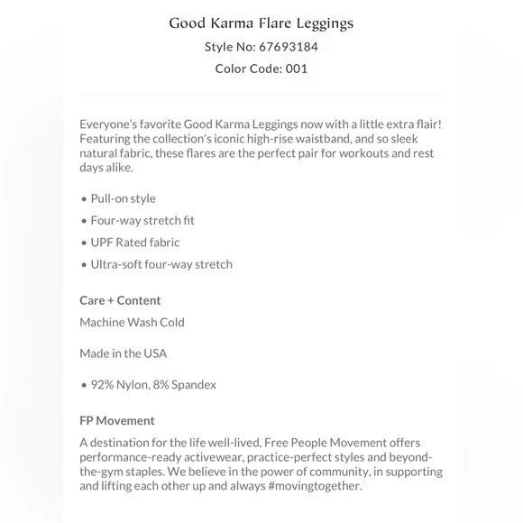 🛑SOLD!🛑 Free People Happiness Runs Muscle Tank & Good Karma Flare Leggings SET - Picture 15 of 16